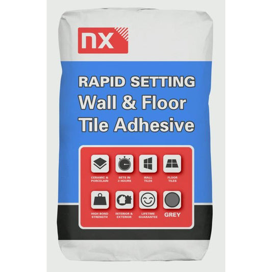 Norcros NX Rapid Set Adhesive For Tiles 20kg
