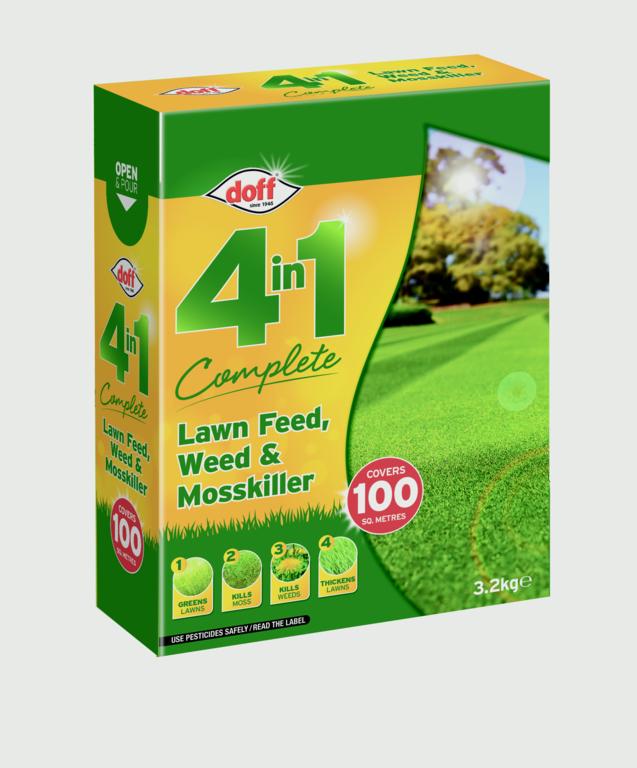 Doff 4 In 1 Complete Lawn Feed, Weed & Mosskiller