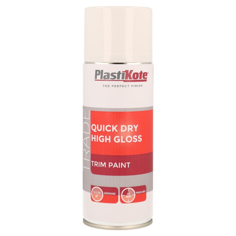 PlastiKote Quick Dry High Spray 400ml