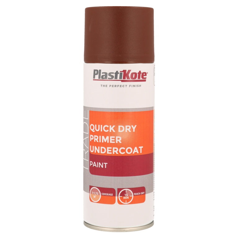 PlastiKote Quick Dry Primer Undercoat 400ml Brown
