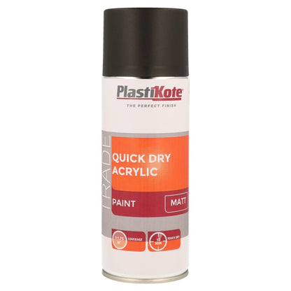 PlastiKote Spray Acrylique à Séchage Rapide 400 ml