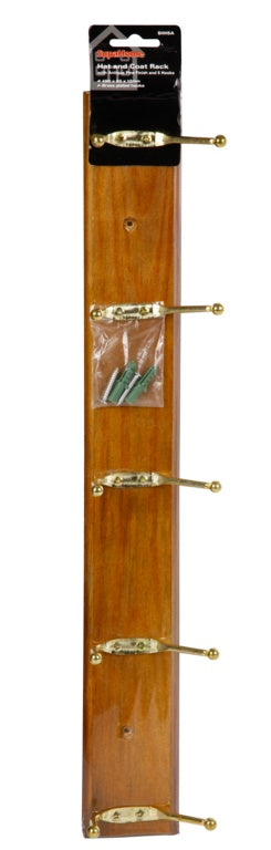 SupaHome Hat and Coat Rack with 5 Hooks