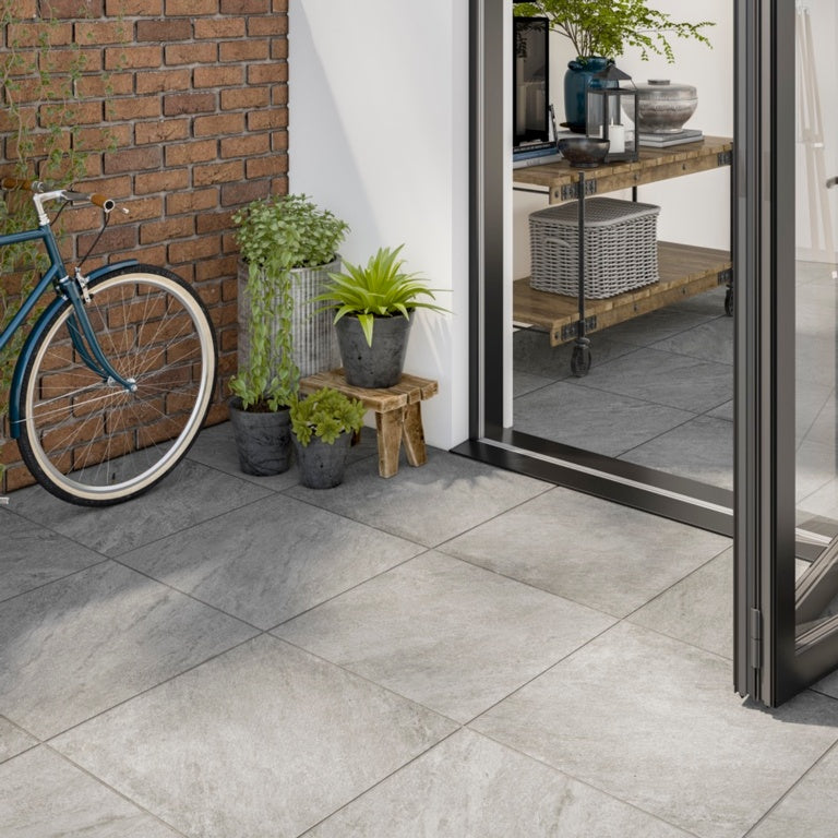 Baldosa exterior Verona Westbury gris 600 x 600 x 20 mm