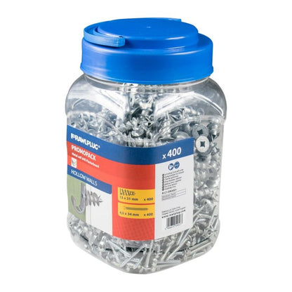 Rawlplug Metal Self Drill Fixing Plasterboard Plug 400plugs + 400screws