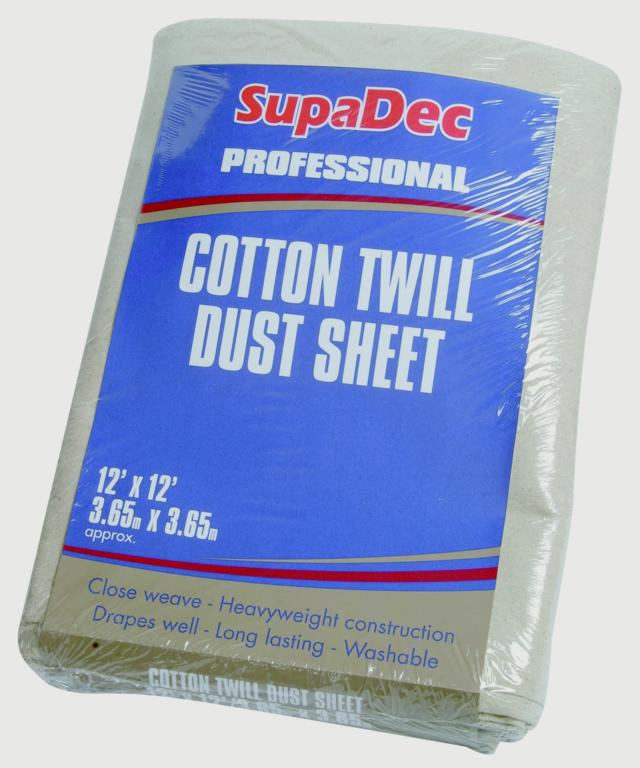 SupaDec Cotton Twill Dust Sheet