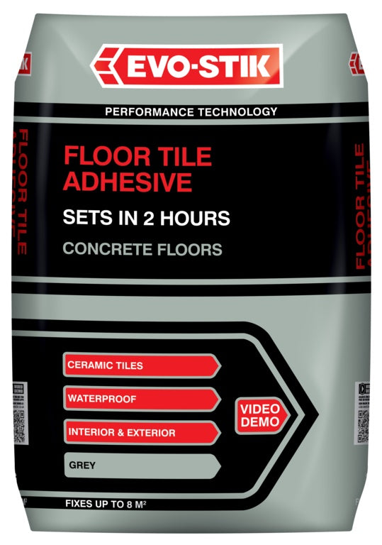 Evo-Stik Floor Tile Adhesive Fast Set For Concrete Floors