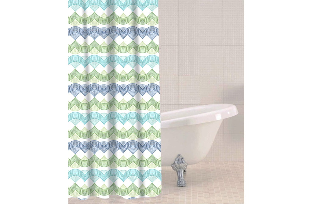 Sabichi Shower Curtain 180 x 180cm Waves