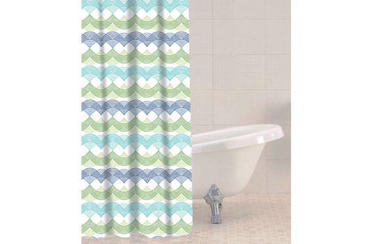 Sabichi Shower Curtain 180 x 180cm Waves
