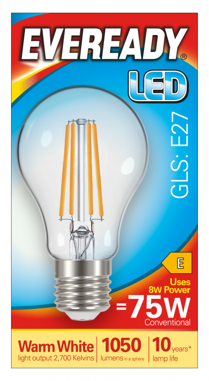 Eveready LED Filament GLS E27 1050LM ES