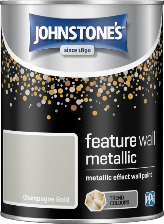 Johnstone's Feature Wall Metallic 1,25 L champán dorado