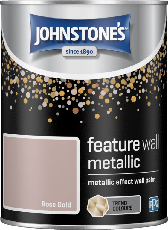 Johnstone's Feature Wall Metálico 1.25L Oro rosa