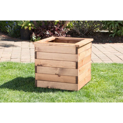 Charles Taylor Large Square Wooden Planter