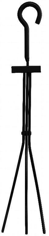 Hearth & Home Black Companion Set Rectangular Base 5 Piece 18"