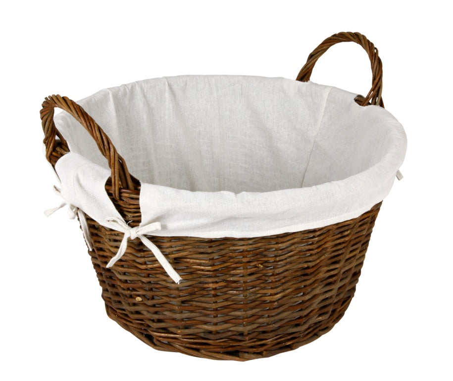 Hearth & Home Wicker Log Basket With Removable Liner