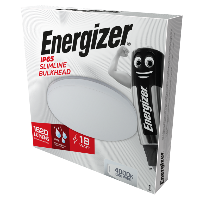 Energizer IP54 Slimline Bulkhead Cool White