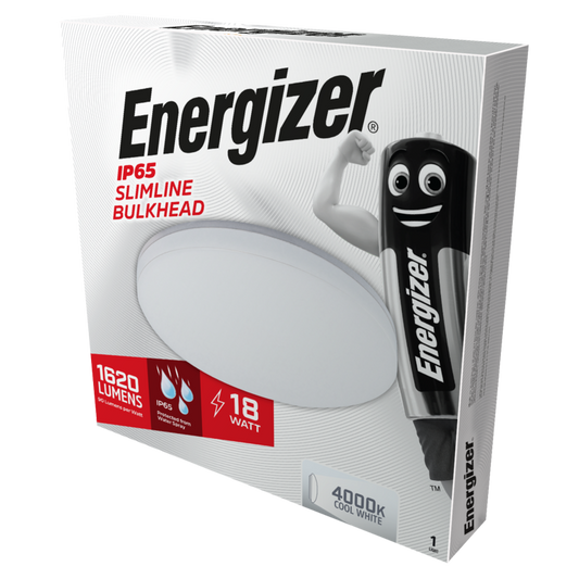 Energizer IP54 Slimline Bulkhead Cool White