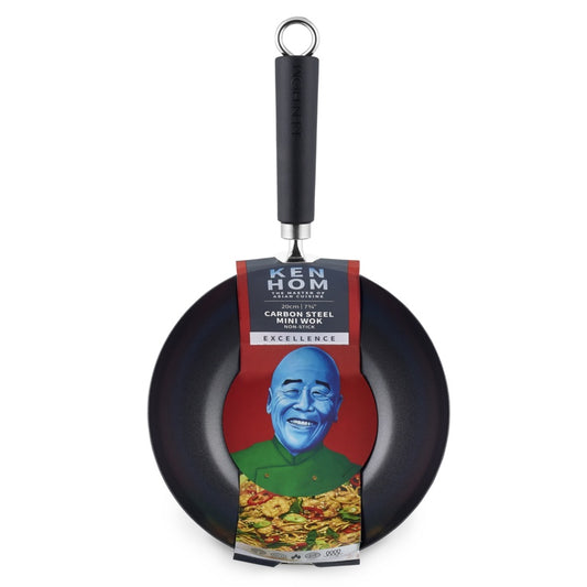 Ken Hom Excellence Mini Wok antiadhésif en acier au carbone