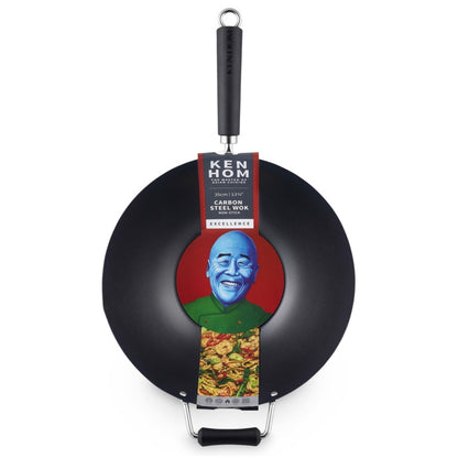 Wok Ken Hom Excellence Antiadherente de Acero al Carbono