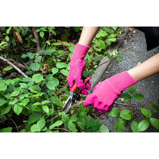 Guante de látex resistente Ambassador para mujer, color rosa