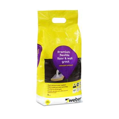 Weber Weberjoint Premium Flexible Floor & Wall Grout 5kg