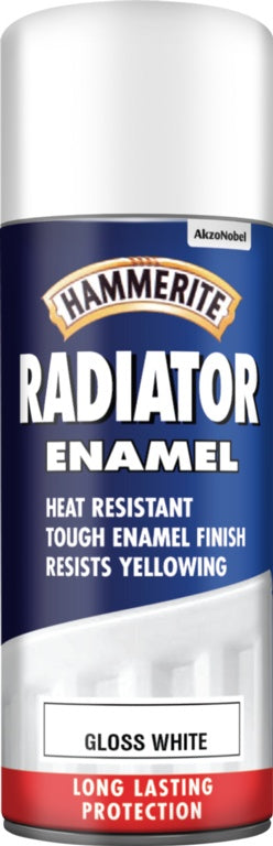 Esmalte Radiador Hammerite 400ml Aerosol Blanco Brillo