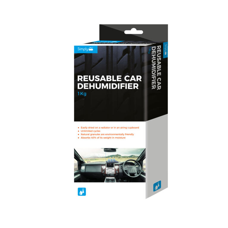 Deshumidificador de coche simplemente reutilizable