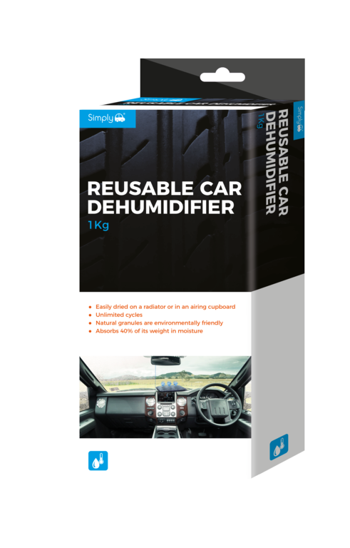 Déshumidificateur de voiture simplement réutilisable