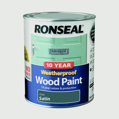 Ronseal 10 Year Weatherproof Satin Wood Paint