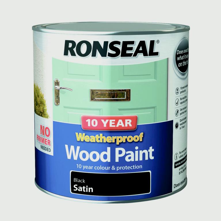 Peinture pour bois satinée résistante aux intempéries, 10 ans, Ronseal