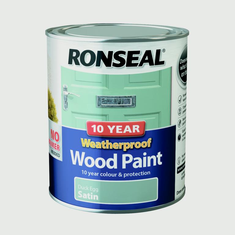 Peinture pour bois satinée résistante aux intempéries, 10 ans, Ronseal