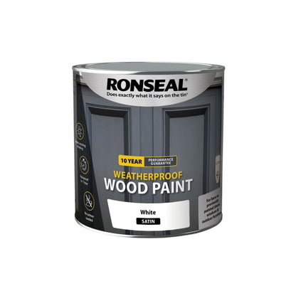 Peinture pour bois satinée résistante aux intempéries, 10 ans, Ronseal