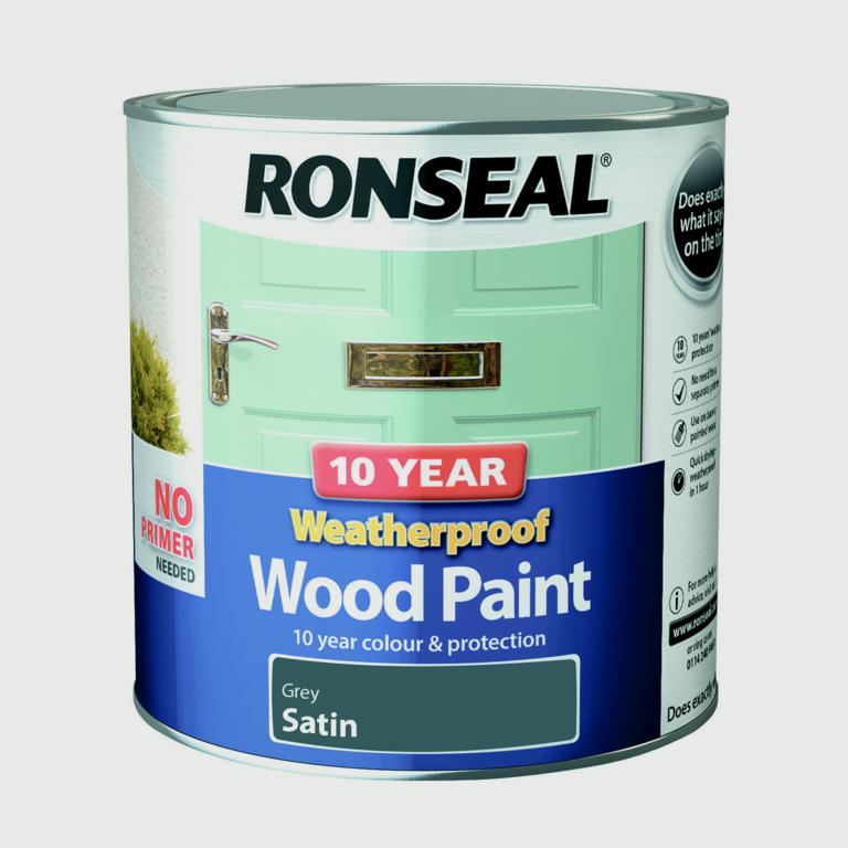 Peinture pour bois satinée résistante aux intempéries, 10 ans, Ronseal