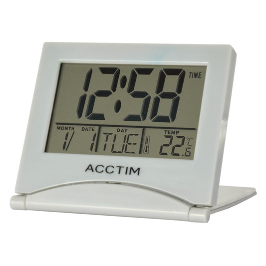 Acctim Mini Flip II Reloj despertador LCD de viaje