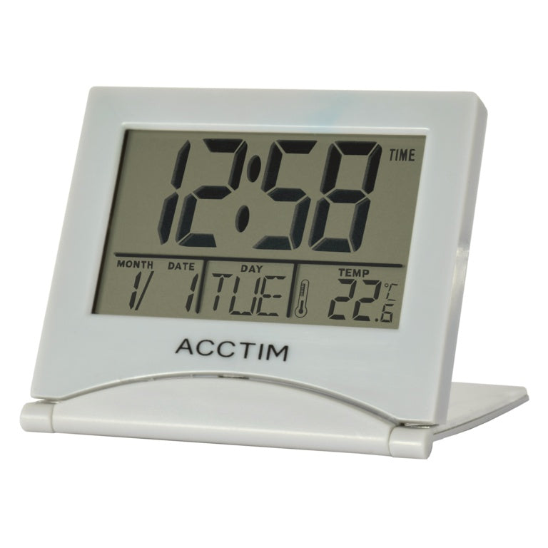 Acctim Mini Flip II Travel LCD Alarm Clock