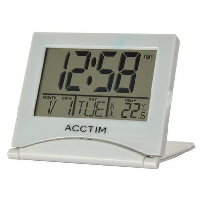 Acctim Mini Flip II Travel LCD Alarm Clock