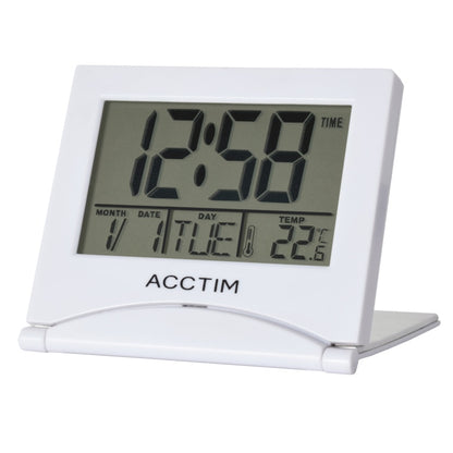 Acctim Mini Flip II Reloj despertador LCD de viaje