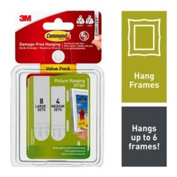 Command™ Medium and Large Picture Hanging Strips Value Pack