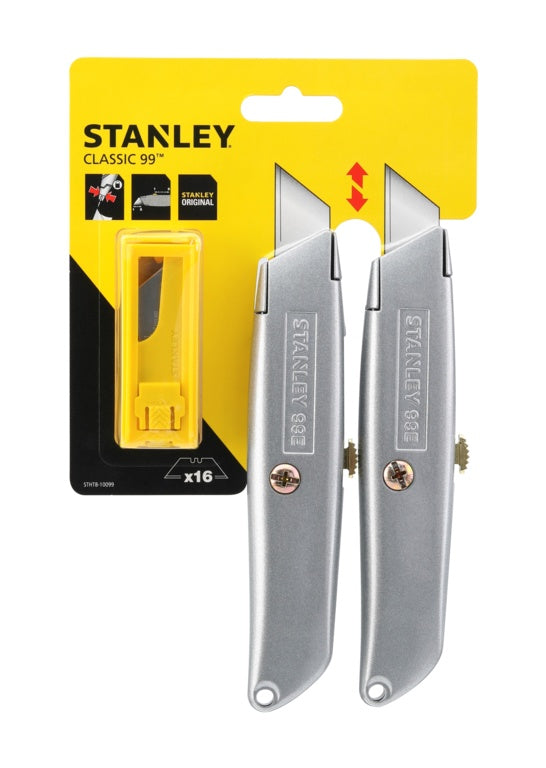 Couteau rétractable Stanley 99e avec 10 lames