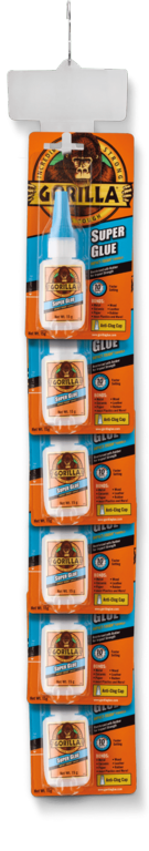 Gorilla Super Glue 15g 6 Piece Clip Strip