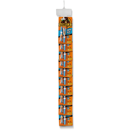 Gorilla Super Glue 2 x 3gm 10 Piece Clip Strip