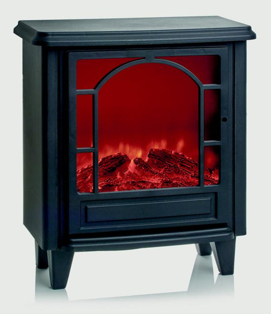 Premier Black Fireplace With Timer 21cm