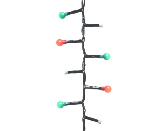 Lumineo 500 Cherry Compact Twinkle Lights White Red Green Mix