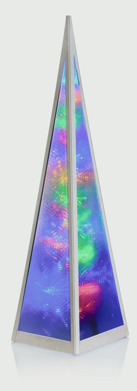 Premier Holographic Pyramid Silver Frame