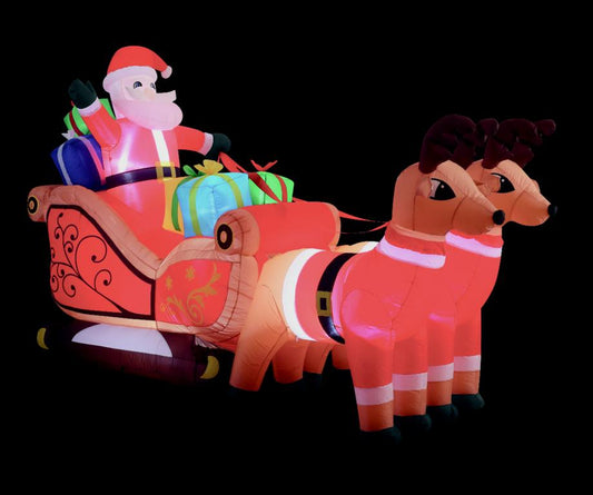 Premier Inflatable Santa In Sleigh