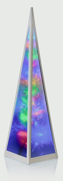 Premier Holographic Pyramid Silver Frame