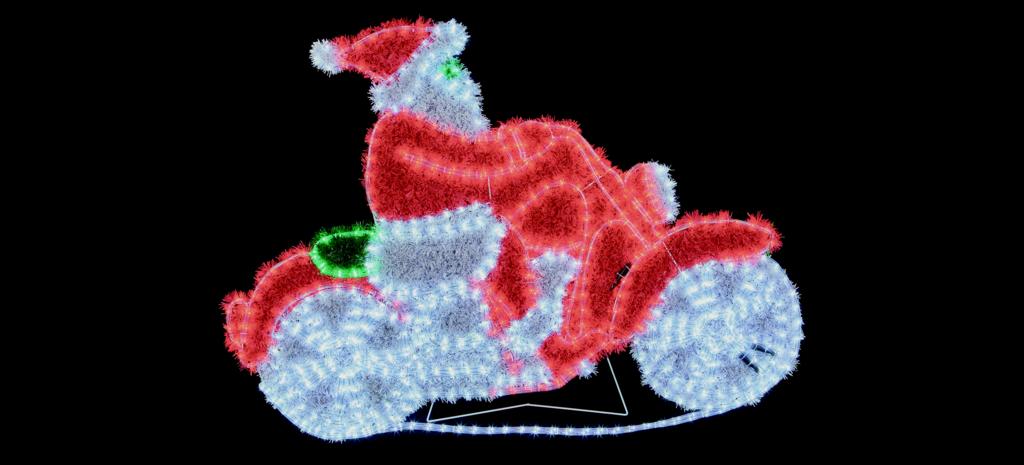 Premier Tinsel Motorbike & Santa