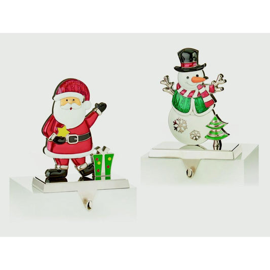 Premier Santa Snowman Stocking Hanger