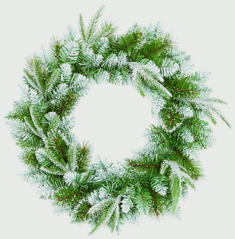 Premier Fairmont Fir Wreath Silver Glitter