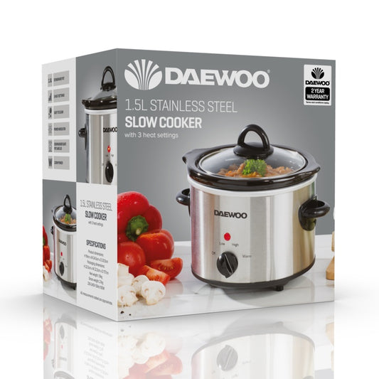 Daewoo Stainless Steel Slow Cooker