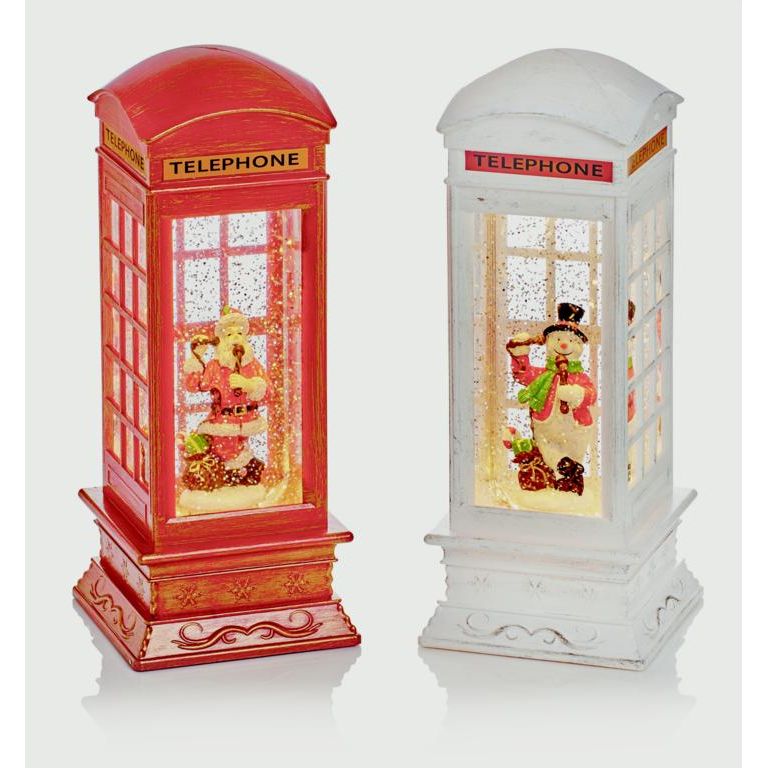 Premier Phone Box Water Spinner Santa